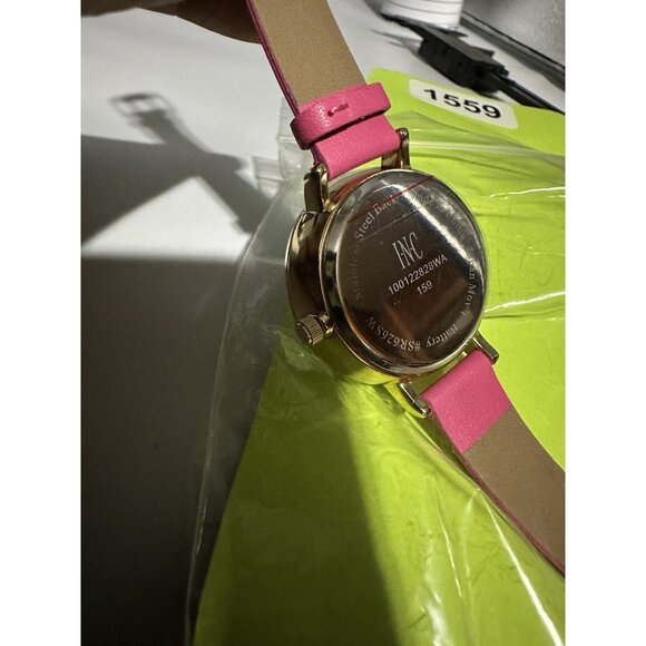 3/$30 INC International Concepts Watch Women Gold Tone Pink White Dial 9" - Picture 12 of 13